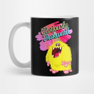 Gloriously Awkward - Adorable Monster Nerd Culture Empowerment Mug